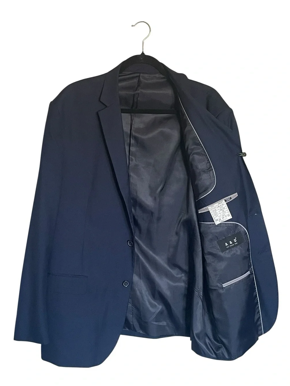 Men's Navy Two-Button Blazer - Unbranded